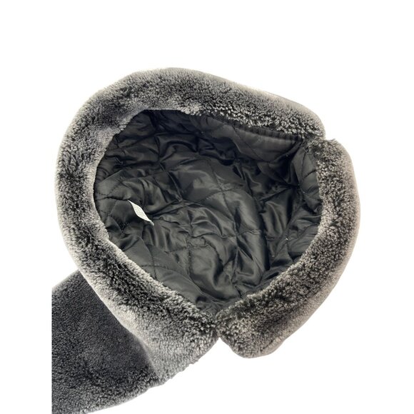 Plaid Faux Fur Lined Winter Trapper Hat With Chin Strap C59 - Picture 7 of 10